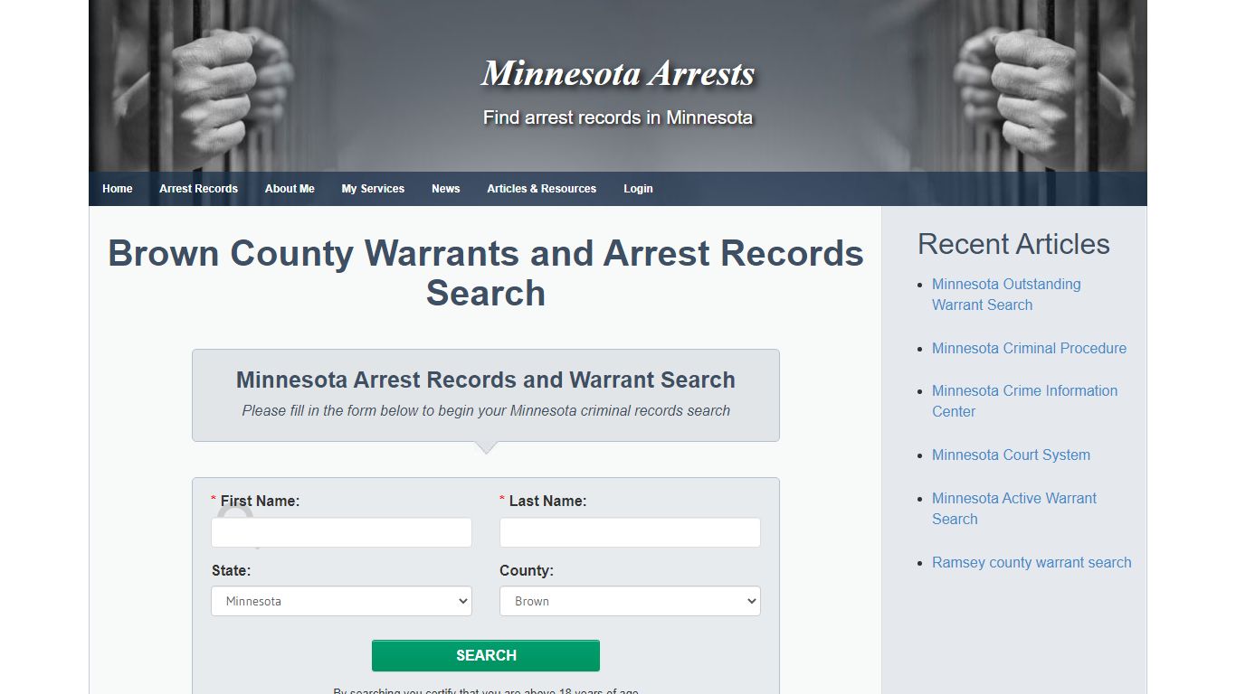 Brown County Warrants and Arrest Records Search